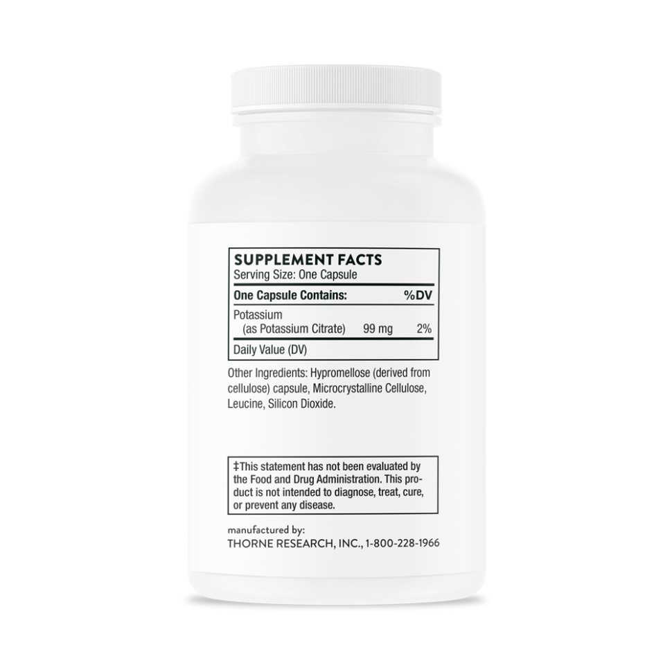 Thorne Research Potassium Citrate (90 капс)