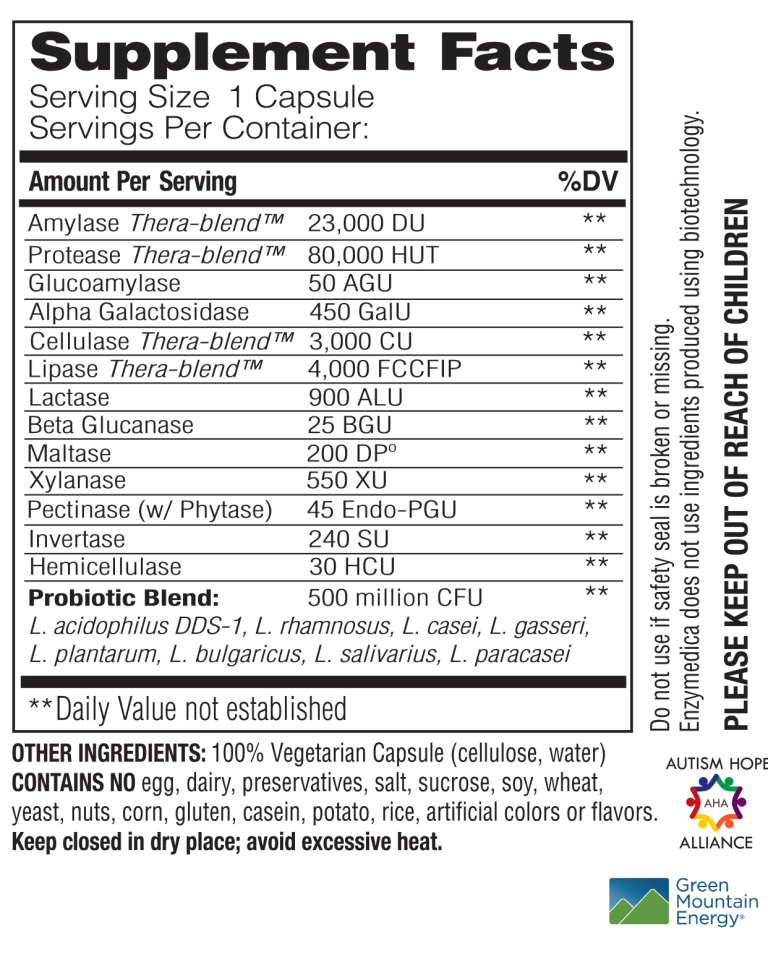 Enzymedica Digest Gold + Probiotics (90 капс)