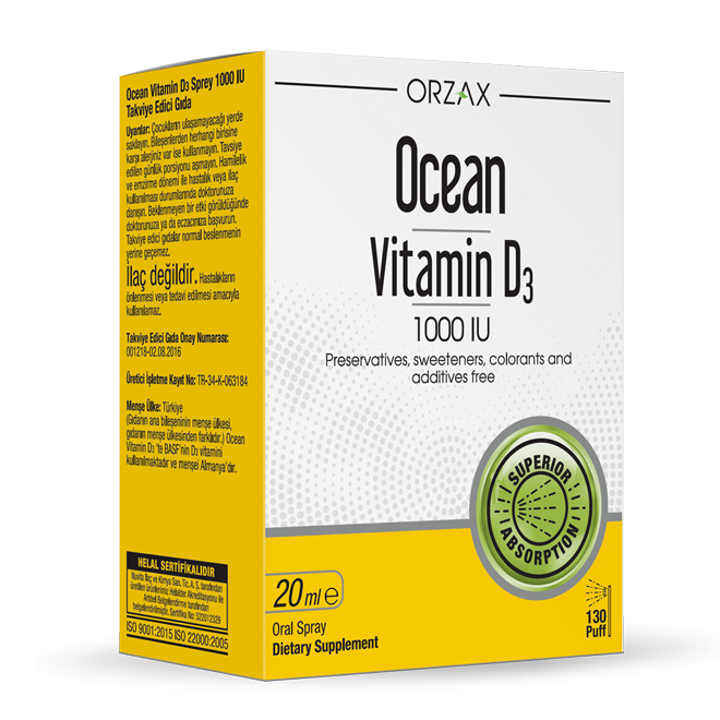 Ocean Vitamin D3 1000 IU Spray (20 мл)