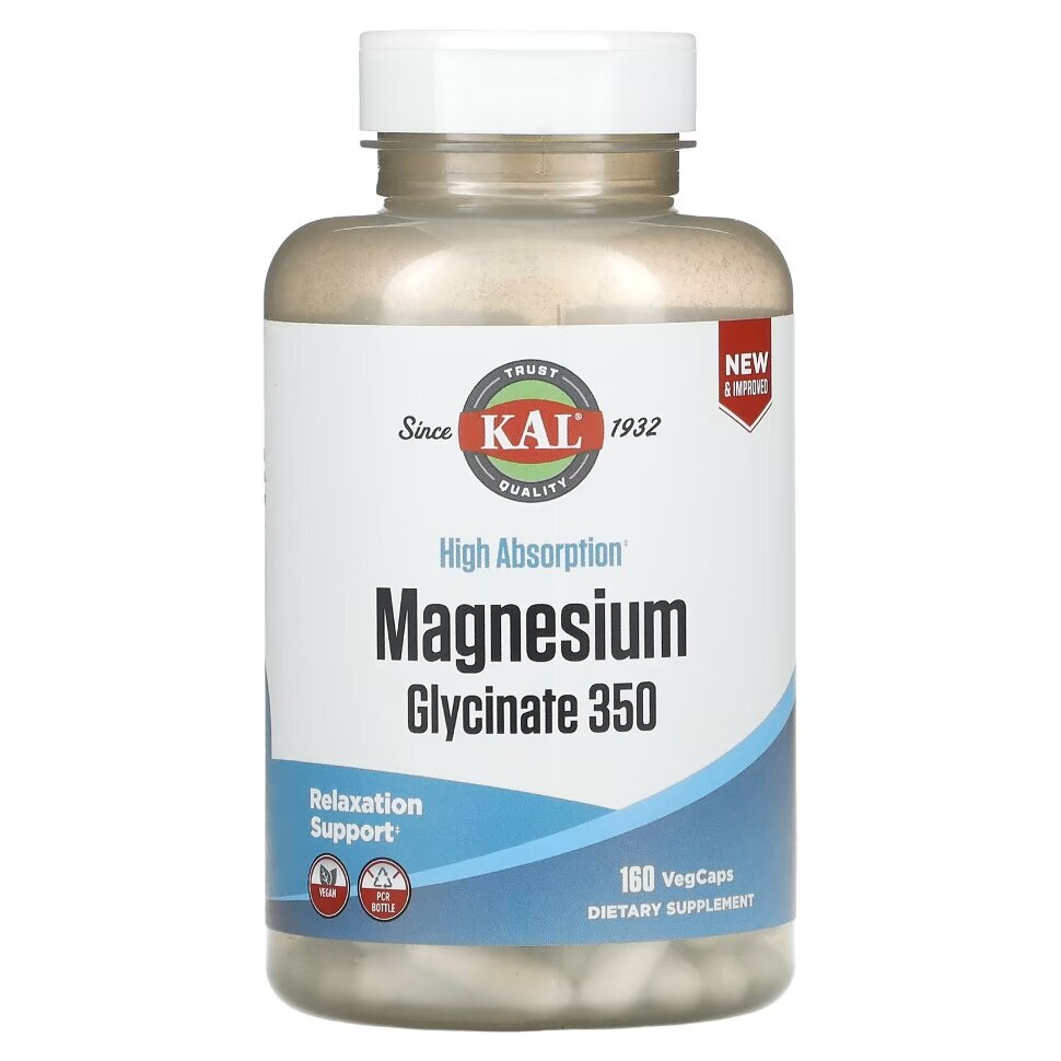 Kal Magnesium Glycinate 350mg (160 капс)