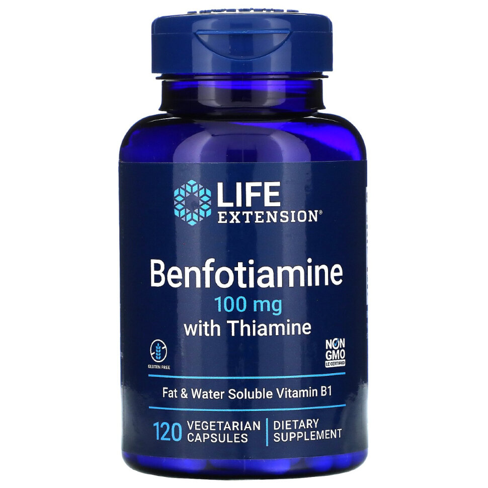 LIFE Extension Benfotiamine with Thiamine 100 mg (120 капс)