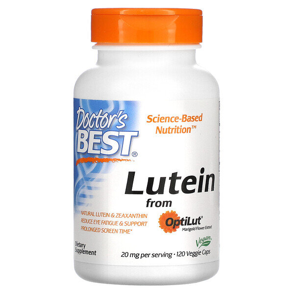 Doctor's Best Lutein with OptiLut, 20 мг (120 капс)