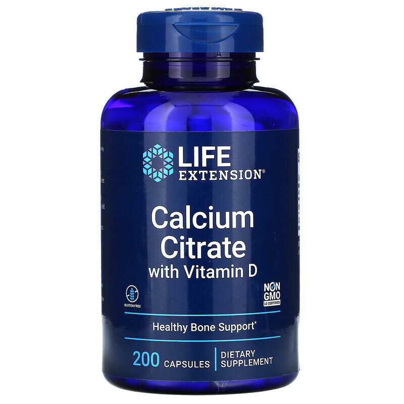 LIFE Extension Calcium Citrate with Vitamin D (200 капс)