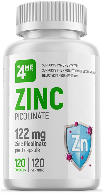 all4ME Zinc Picolinate 122 mg (120 капс)