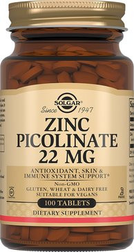 Solgar Zinc Picolinate 22 mg (100 таб)