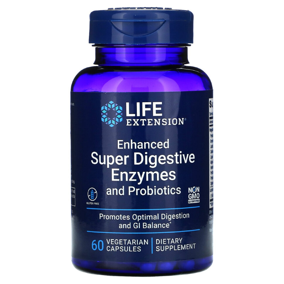 LIFE Extension Enhanced Super Digestive Enzymes and Probiotics (60 капс)