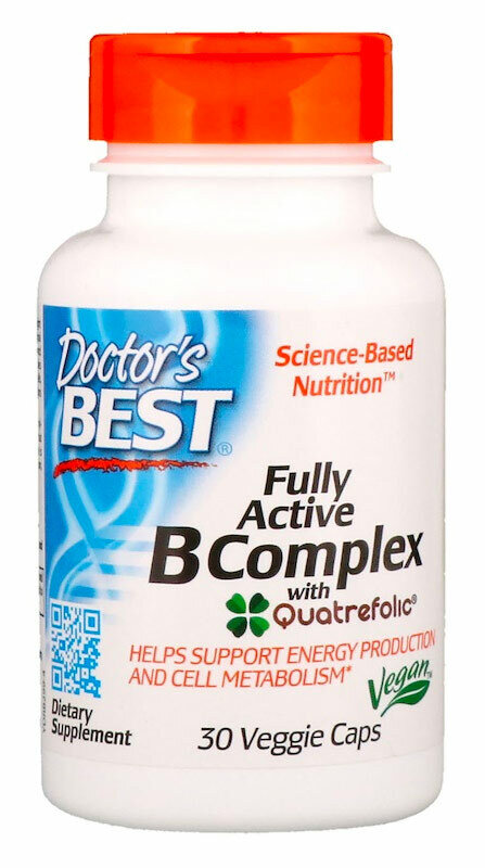Doctor`s Best Fully Active B Complex with Quatrefolic (30 капс)