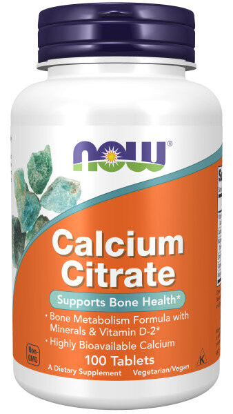 NOW Calcium Citrate w/min (100 таб.)