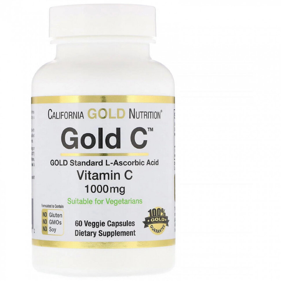 California Gold Nutrition Vitamin C 1000 мг (60 капс)