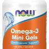NOW Omega-3 Mini Gels 500 mg (180 капс)
