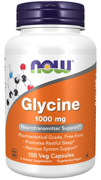 NOW Glycine 1000mg (100 капс)