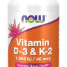 Vitamin D-3 & K-2 1000 IU/45 мкг