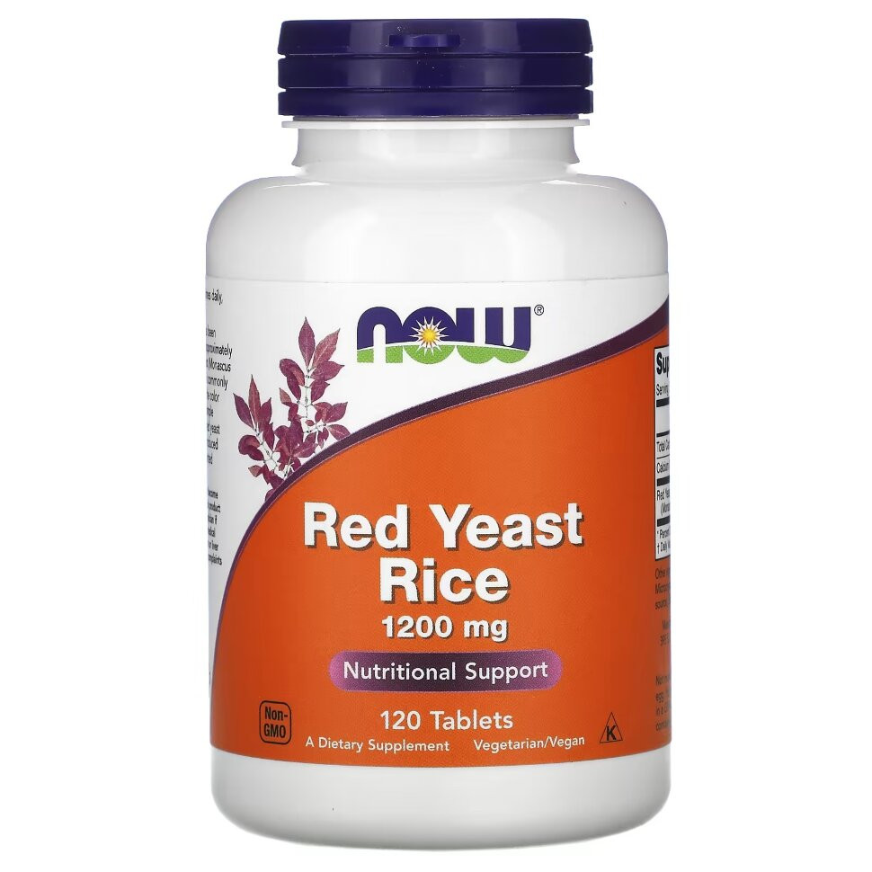 NOW Red Yeast Rice 1200 mg (120 таб.)
