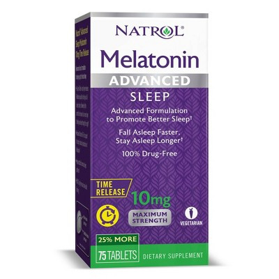 Natrol Melatonin 10mg Advanced Sleep T/R (75 таб)