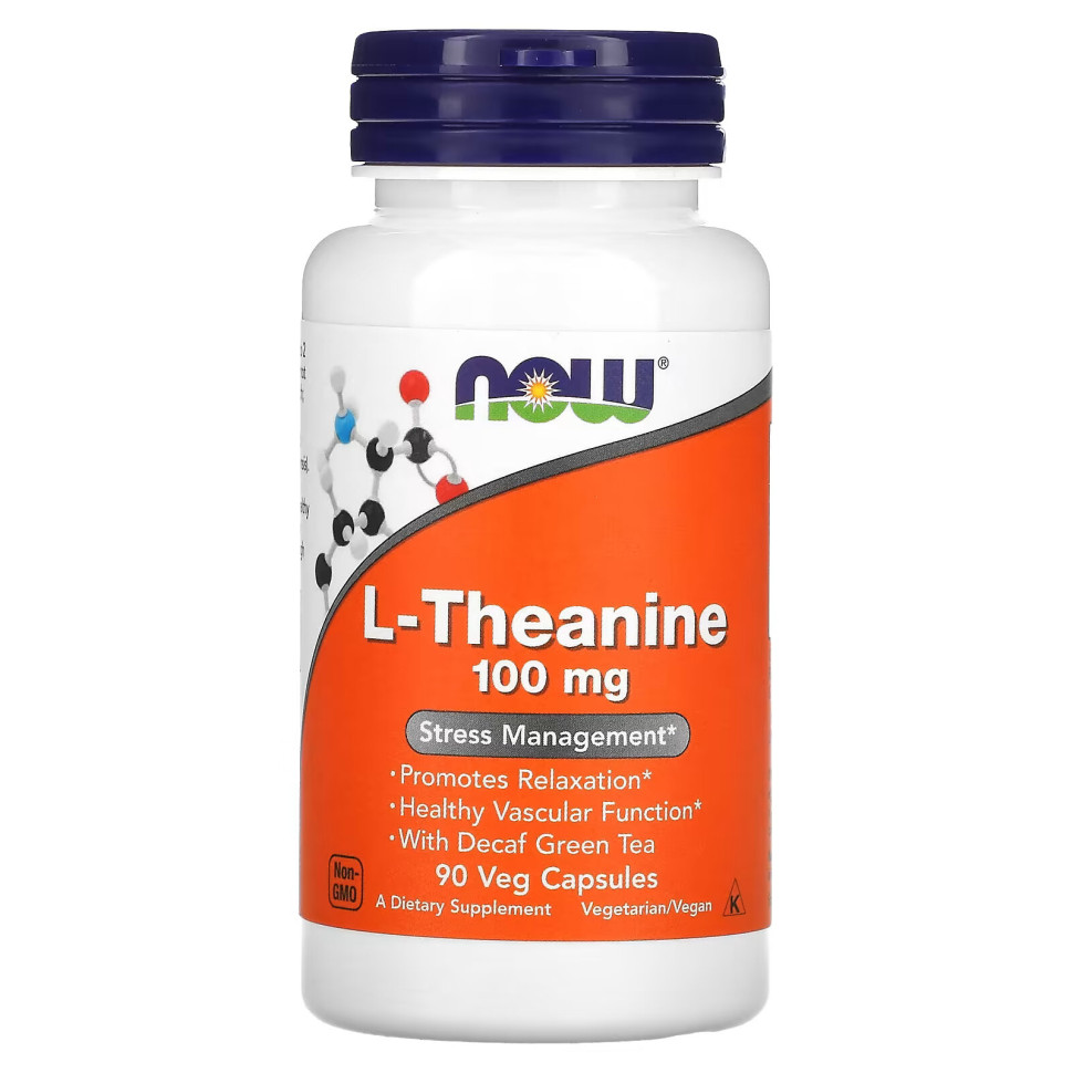 NOW L-Theanine 100 mg (90 капс.)