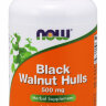 NOW Black Walnut Hulls Черный орех, 500 мг (100 капс)