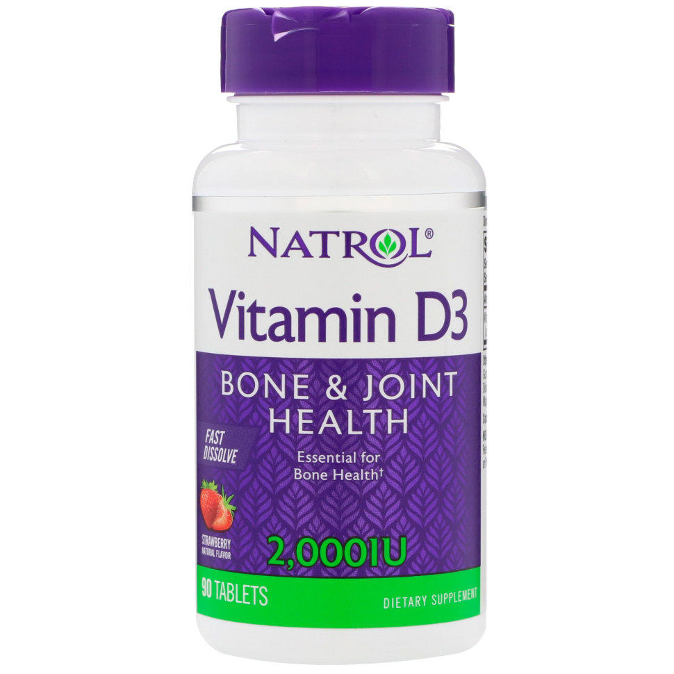 Natrol Vitamin D3 2000IU F/D (90 таб)