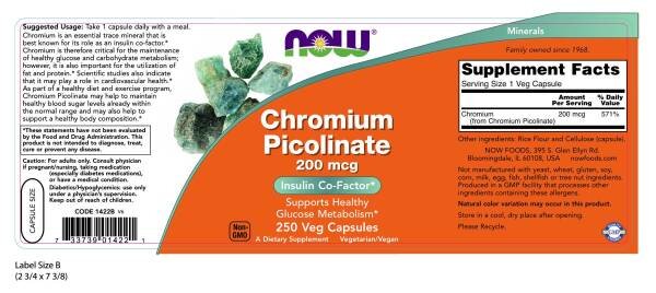 Chromium Picolinate 200 мкг