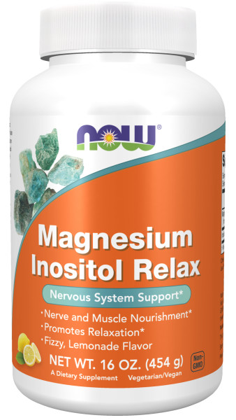 NOW Magnesium Inositol Relax Powder (454 гр) /мятая упаковка