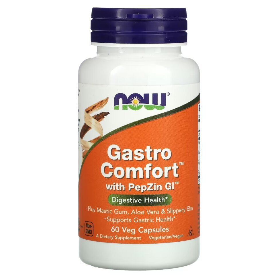 NOW Gastro Comfort with PepZin Gl (60 капс)