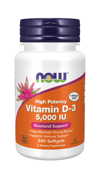 NOW Vitamin D-3 5000 (240 капс)