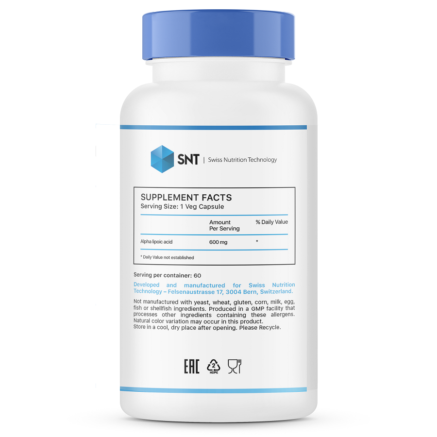 SNT Alpha Lipoic 600 mg Acid (60 капс)
